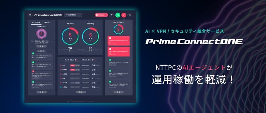 NTTPCのAIエージェントが、ネットワーク運用の未来を変える。セキュリティもおまかせ！