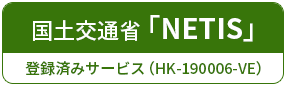 国土交通省 「NETIS」登録済みサービス（HK-190006-A）