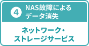 ④ NAS故障によるデータ消失 ネットワーク・ストレージサービス