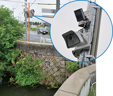 用水路のリアルタイム監視で、現場確認の効率化と迅速な冠水対策を実現。 写真