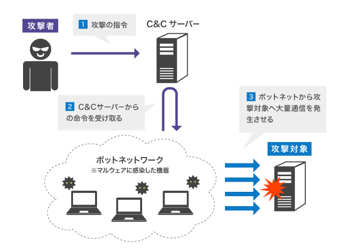 Botnet Protocols（ボットネットプロトコル） 概要図