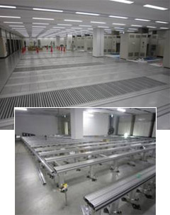 ラック設置が簡単なFIT Floor(R) (高機能アルミ製二重床システム)